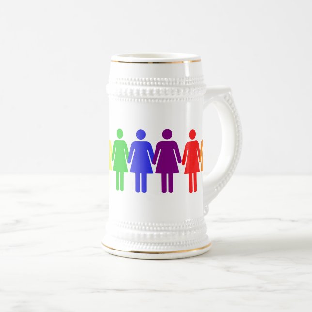 Caneca De Cerveja Direitos das mulheres LGBTQIA Thunder_Cove 2017 (Frente Esquerda)