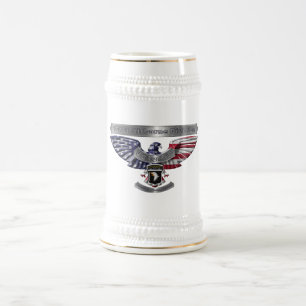 Caneca De Cerveja Divisão de ruas "Orgulhoso de Ter Servido"