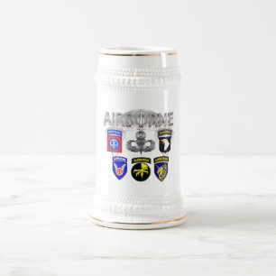 Caneca De Cerveja Divisões Aéreas do Exército Passadas e Presente