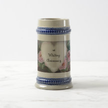 caneca de cerveja do aniversário de casamento
