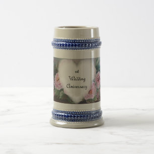 caneca de cerveja do aniversário de casamento