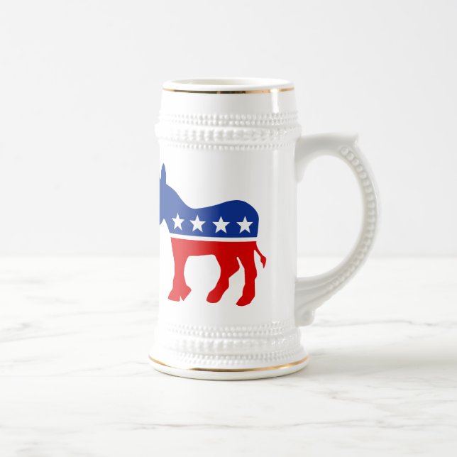 Caneca de cerveja do asno de Democrata (Direita)