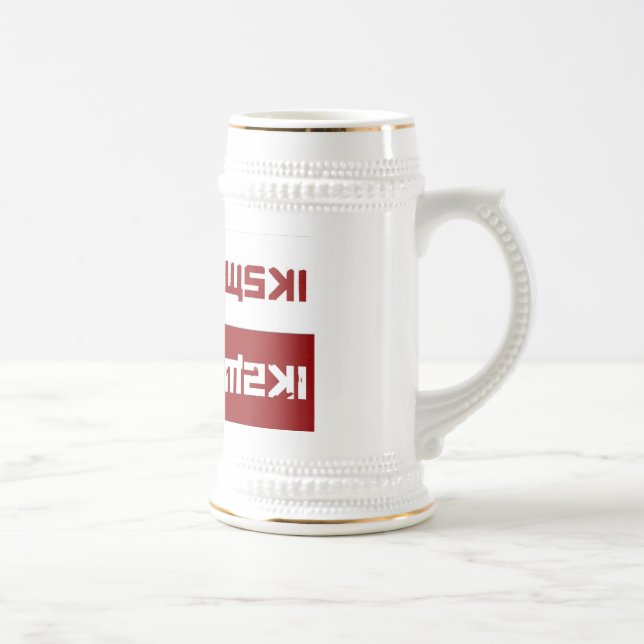 Caneca de cerveja do branco de Ustaszewski (Direita)