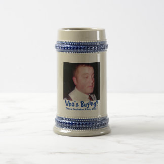 Caneca de cerveja do casamento de Jeff Olson