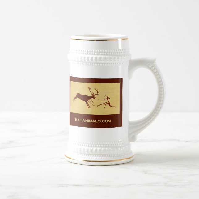 caneca de cerveja do costume de EatAnimals.com (Direita)