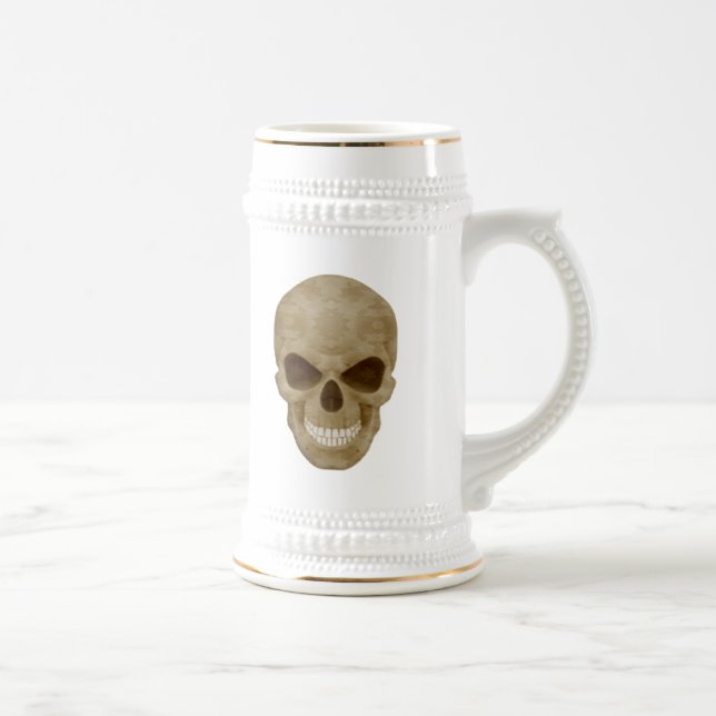 Caneca de cerveja do crânio da camuflagem (Direita)