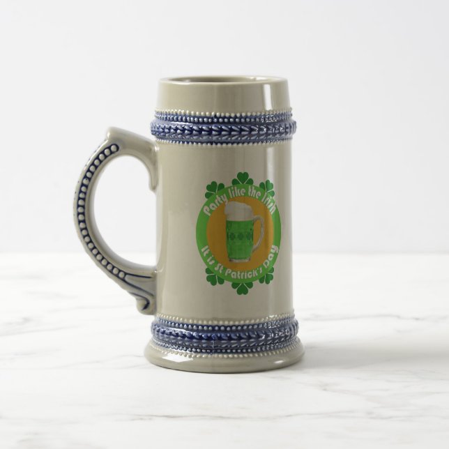 Caneca de cerveja do Dia de São Patrício (Esquerda)