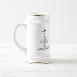 Caneca de cerveja do fantasma F-4