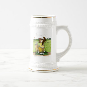 Caneca de cerveja do golfe, cómico