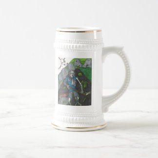 Caneca de cerveja do jogador do zombi