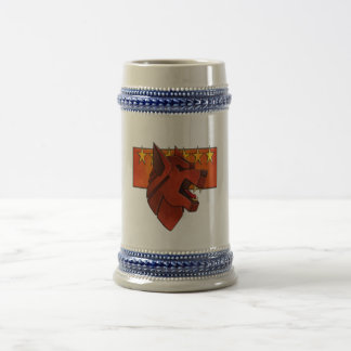 Caneca de cerveja do lobo do clã