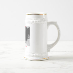 caneca de cerveja do logotipo de