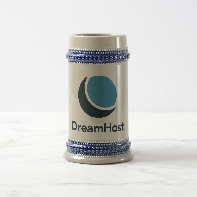 Caneca de cerveja do logotipo de DreamHost (Centro)