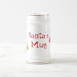 Caneca de cerveja do Natal do papai noel
