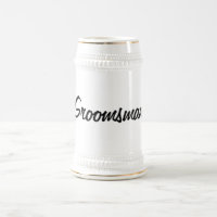 Caneca de cerveja do padrinho de casamento