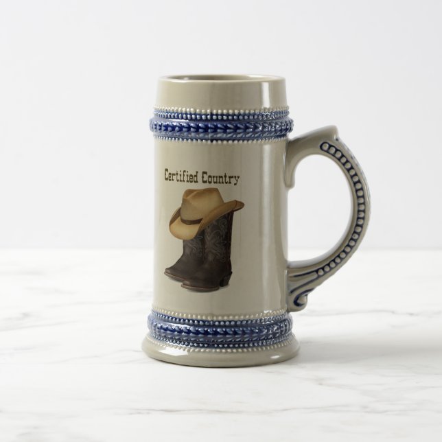Caneca de cerveja do país de Cetified (Direita)