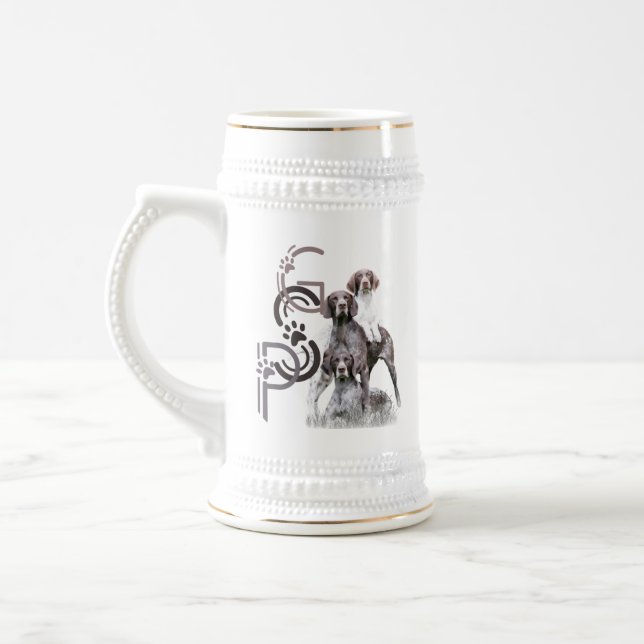 Caneca de cerveja do Pointer de pelo curto alemão (Esquerda)