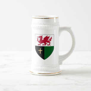 Caneca de cerveja do protetor de Galês - dragão &