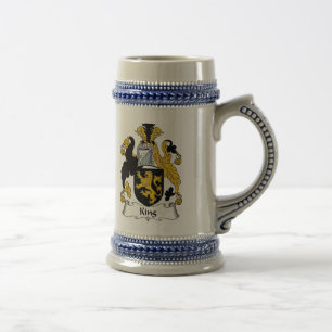 Caneca de cerveja do rei brasão - crista da