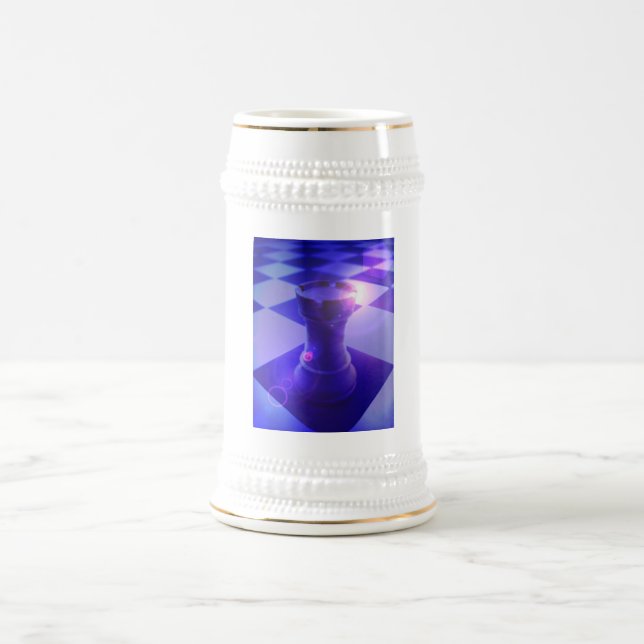 Caneca de cerveja do Rook da xadrez (Centro)