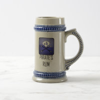 Caneca de cerveja do rum dos piratas