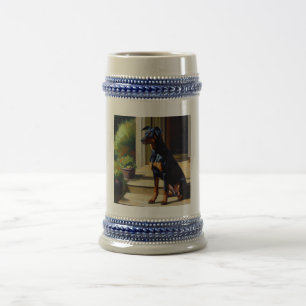 Caneca De Cerveja Doberman Pinscher Dog