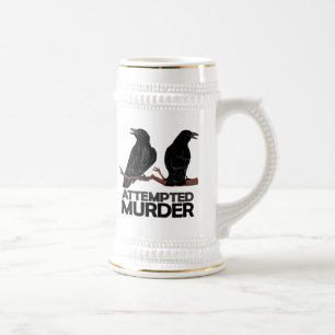 Caneca De Cerveja Dois corvos = tentativas de assassínio