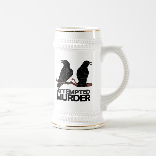 Caneca De Cerveja Dois corvos = tentativas de assassínio (Direita)