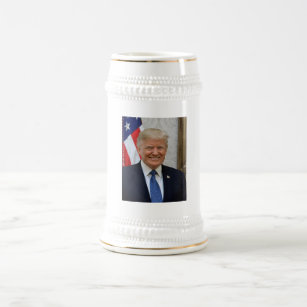 Caneca De Cerveja Donald Trump Presidente Oficial Retrato Eleição