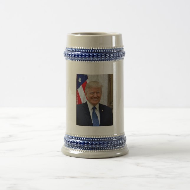 Caneca De Cerveja Donald Trump Presidente Oficial Retrato Eleição (Centro)