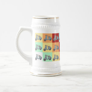 Caneca de cerveja dos patinetes