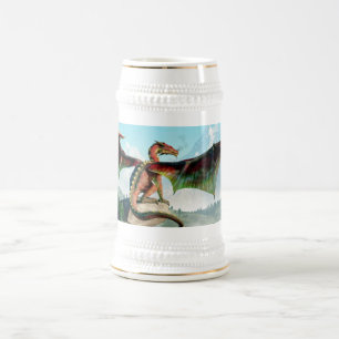 Caneca De Cerveja Dragão empoleirado