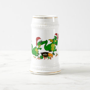 Caneca De Cerveja Dragons - Feliz Natal! - hoje eu cozinho