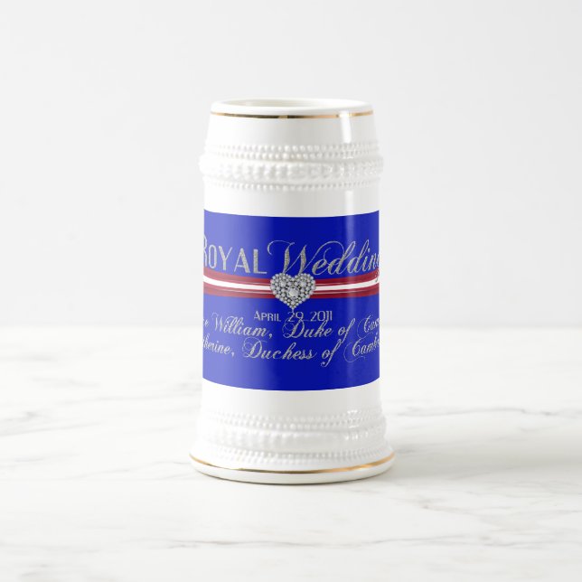 Caneca De Cerveja Duque Real Casado e Duquesa de Cambridge Mug (Centro)