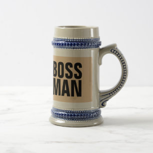 CANECA DE CERVEJA E CANECAS DE CAFÉ DO CHEFE
