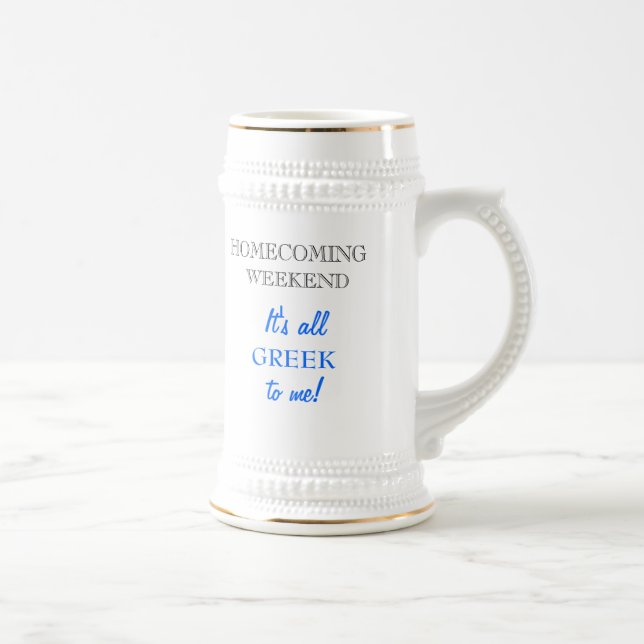 CANECA DE CERVEJA "É tudo GREGO para mim!" (cerâmi (Direita)