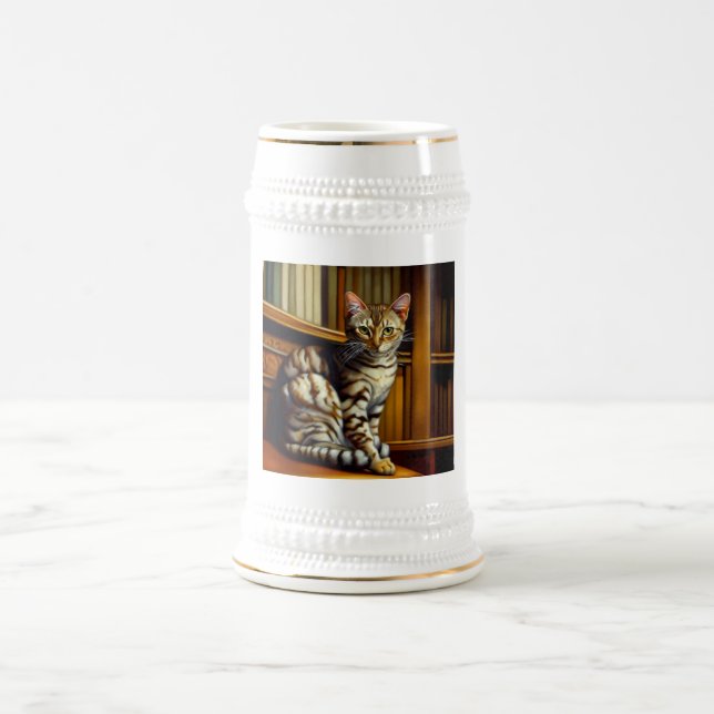 Caneca De Cerveja Egípcio Mau Cat (Centro)