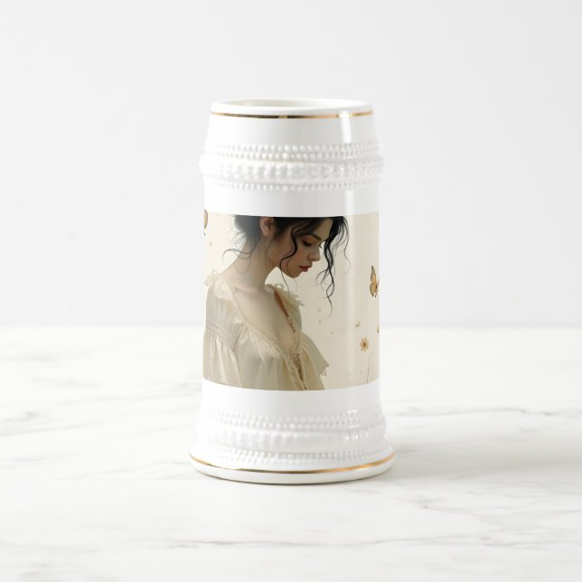 Caneca De Cerveja Eleição gentil em uma dança de borboleta (Centro)