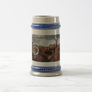 Caneca De Cerveja Emblema da Clan Barclay & Veado Personalizado
