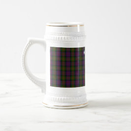 Caneca De Cerveja Emblema da Crista do Clã Carnegie e Tartan 