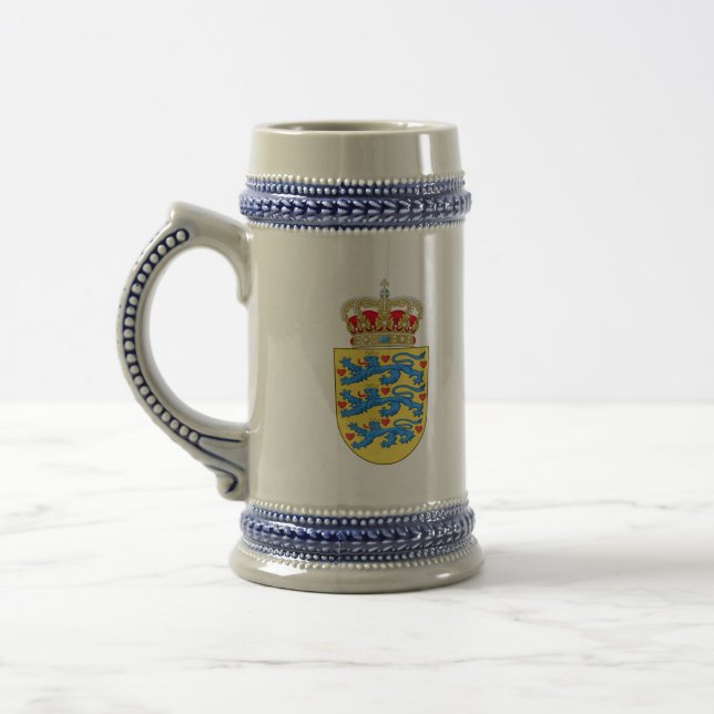 Caneca De Cerveja emblema de Dinamarca (Esquerda)