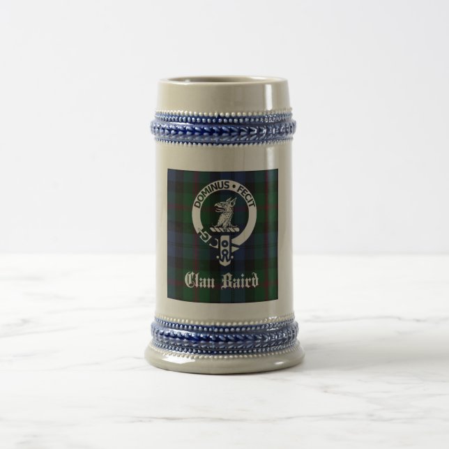 Caneca De Cerveja Emblema do Clã Baird & Tartan  (Centro)