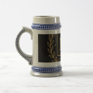 Caneca De Cerveja "Emblema Real NMKY – Design de Crista com Monogram
