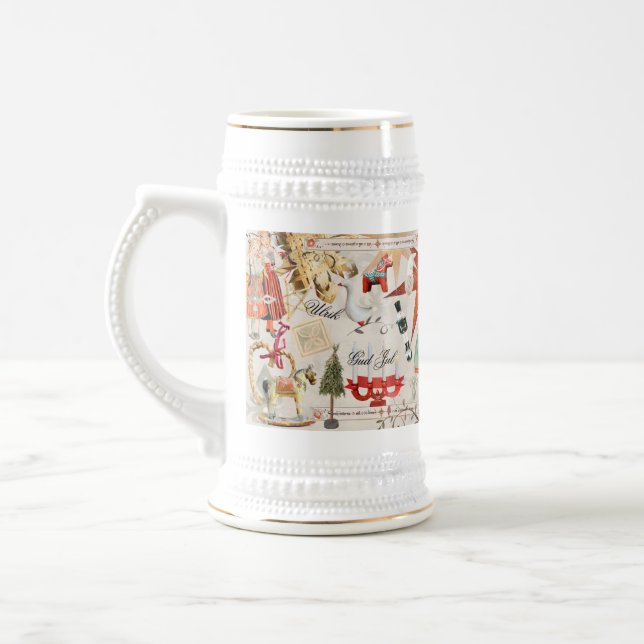 Caneca De Cerveja Encantado Natal Folclórico Escandinavo (Esquerda)