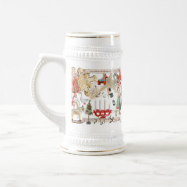 Caneca De Cerveja Encantador Natal Folclórico Escandinavo