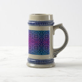 Caneca De Cerveja Enchimento de vibrações de azul magenta