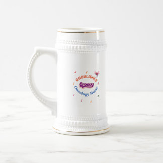 Caneca De Cerveja Enfermeira de Oncologia Ghoushishly Groovy Mug