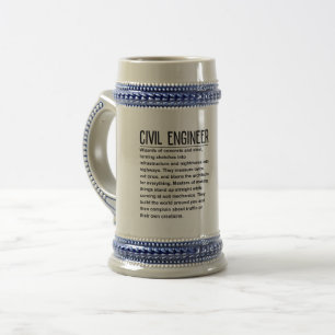 Caneca De Cerveja Engenheiro Civil