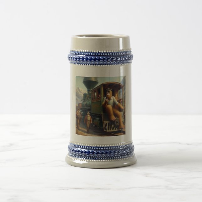 Caneca De Cerveja Engenheiro do comboio com pé-direito (Centro)