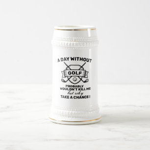 Caneca de cerveja Engraçada De Cerveja De Golfe - 